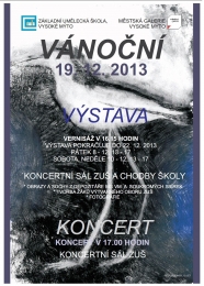 Předvánoční výstava a koncert v Základní umělecké škole